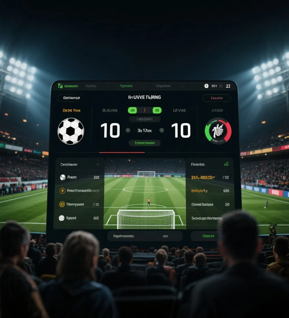 即時比分與賽況追蹤示意圖